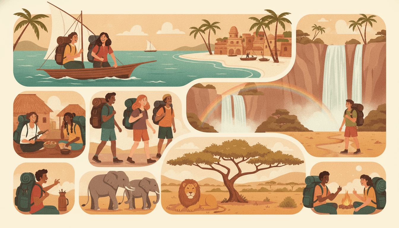 Zanzibar, Tanzania / Malawi / Zambia / Zimbabwe / South Africa
